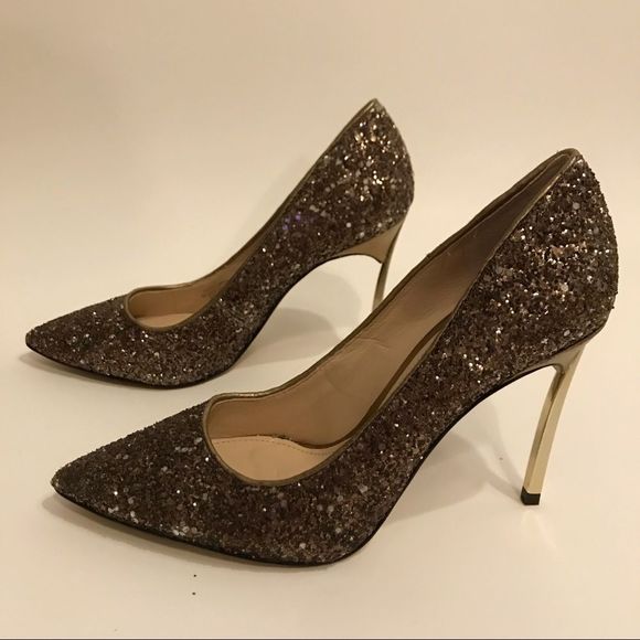 Enzo Angiolini bronze glitter heels - Picture 2 of 8